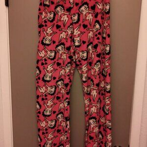 DISNEY'S BETTY BOOP FLEECE LOUNGE PANTS SIZE MEDIUM